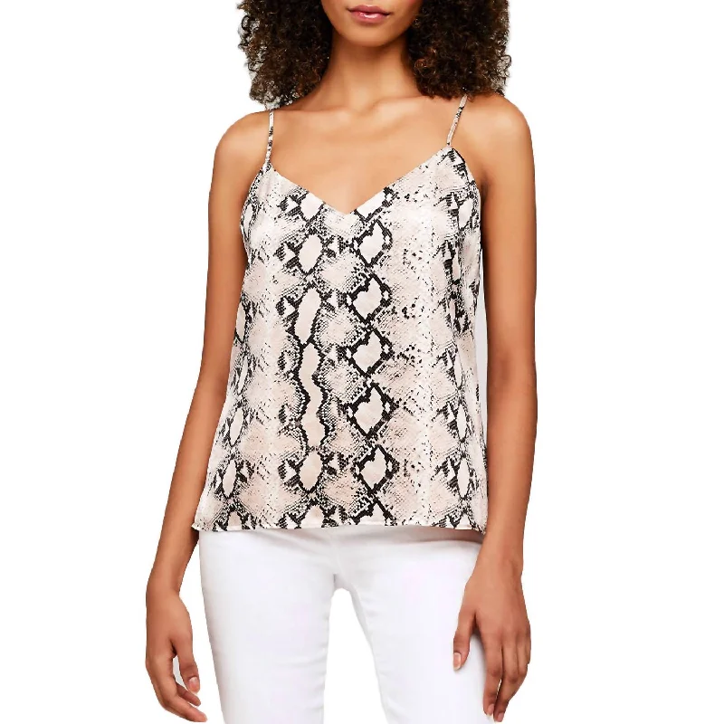 Markdowns Jane Silk Cami Top In Python