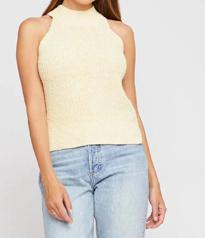 Deal Mania Jasper Tank In Lemon Yellow