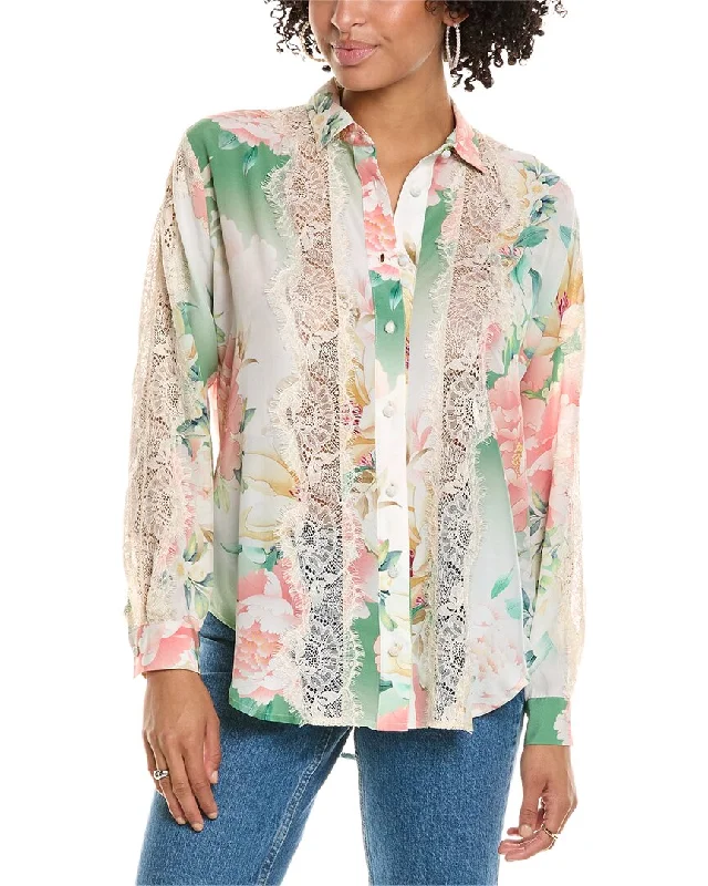 Huge Discounts Johnny Was Ruksana Silk Blouse