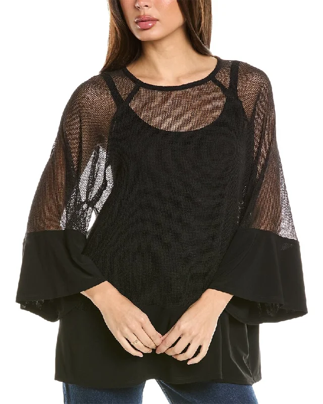 Get It Before It’s Gone Joseph Ribkoff Fishnet Tunic