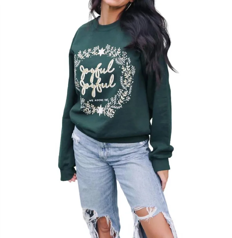 Limited Time Discount Joyful Joyful Sweatshirt In Green