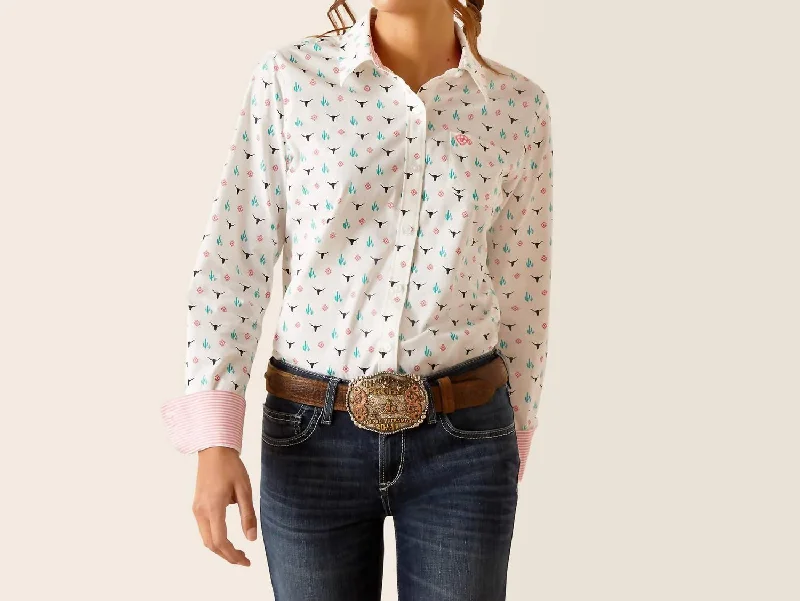 Warehouse Sale Kirby Stretch Shirt In Steer Garden