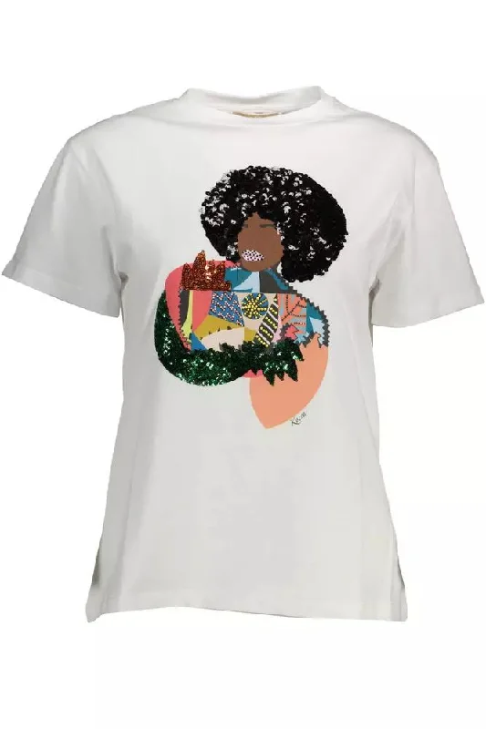 Can't Miss Kocca Elegant  Printed Tee with Chic Women's Details