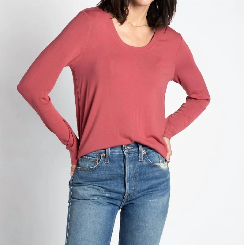 Steals and Deals Lauren Top In Cranberry