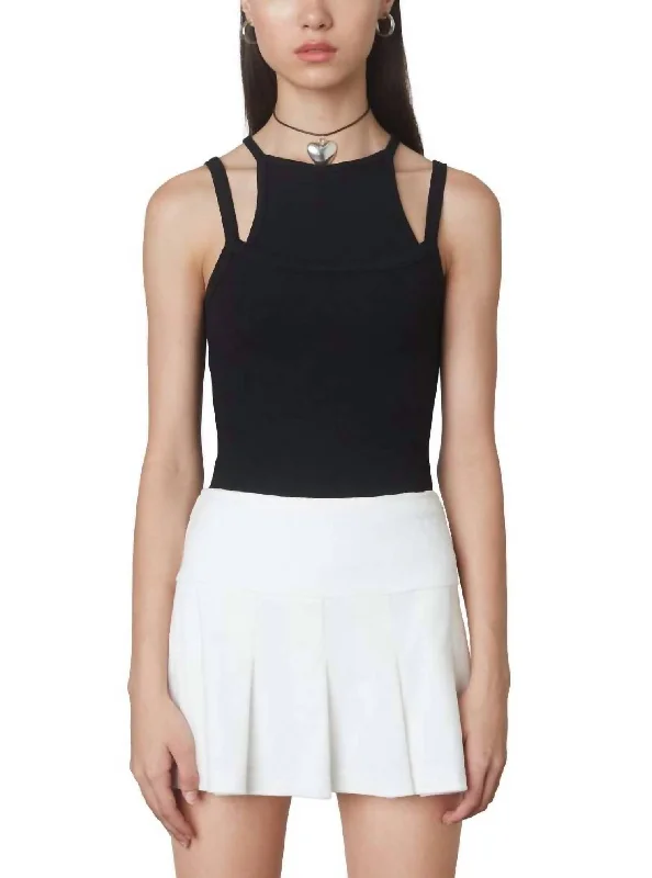 Friends and Family Sale Layered Tank In Black