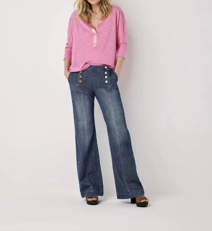 Crazy Deals Linen Top In Bubblegum