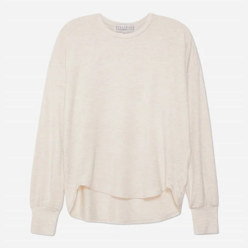 Fantastic Offers Long Sleeve Essential Top In Oatmeal
