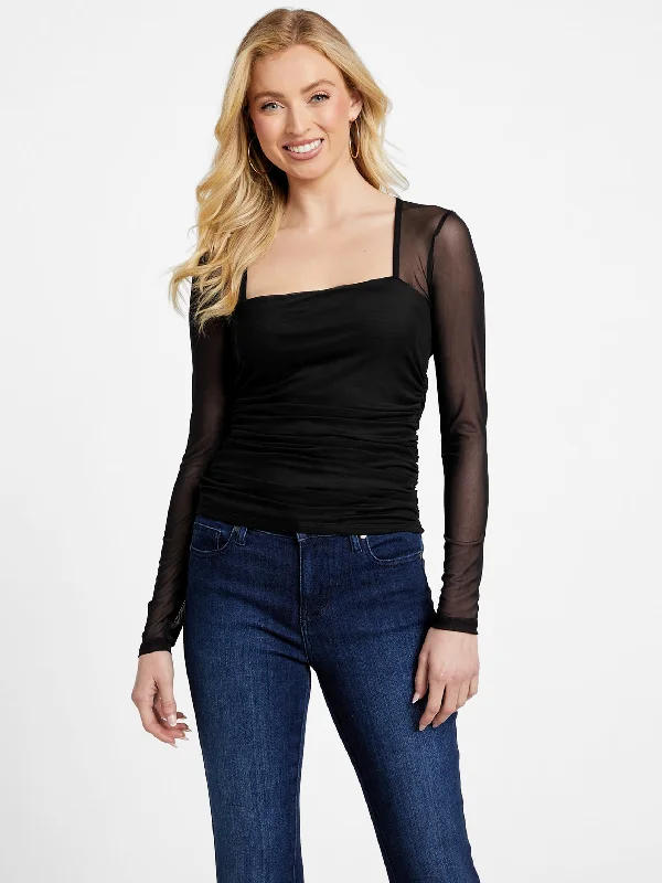 Overstock Marcy Mesh Top