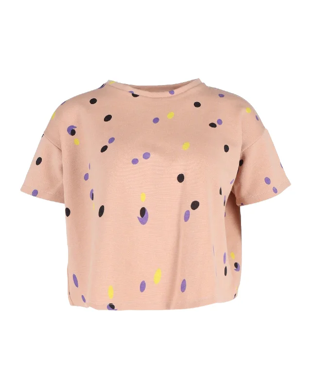 Unbeatable Prices Marni Polka-Dot Crop T-shirt in Peach Cotton
