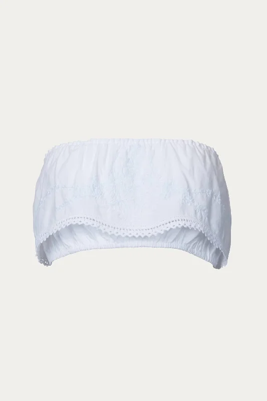 Massive Deals Merritt Top In White Embroidery