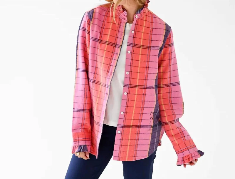Year-End Sale Mia Plaid Shirt In Multi