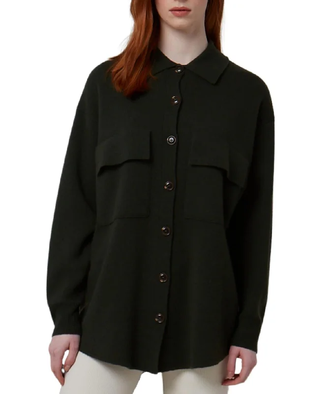 Crazy Savings Milano Button Up Shacket In Cypress