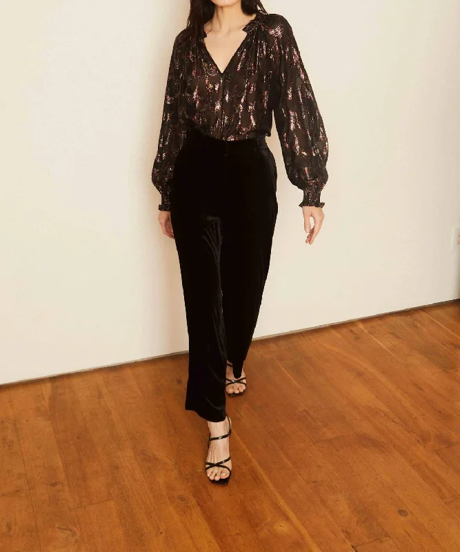 Members Only Monica Top In Sparkle Scallop