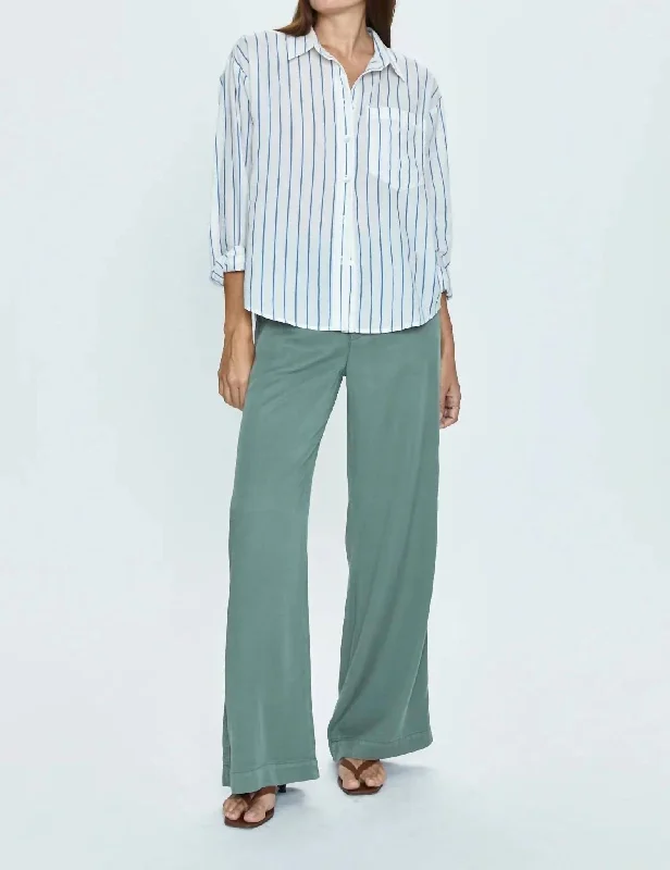 Savings Bonanza Myla Portofino Stripe Shirt In Ivory