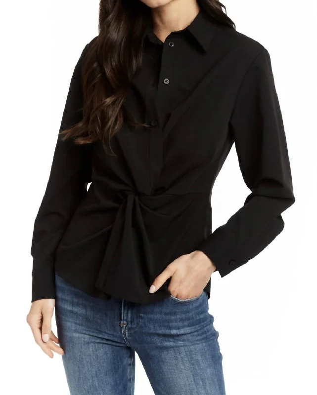 Amazing Deals Natica Twist Top In Black