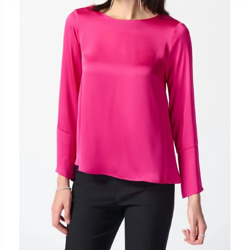 Value Deals Necklace Chain Statin Flared Top In Shocking Pink