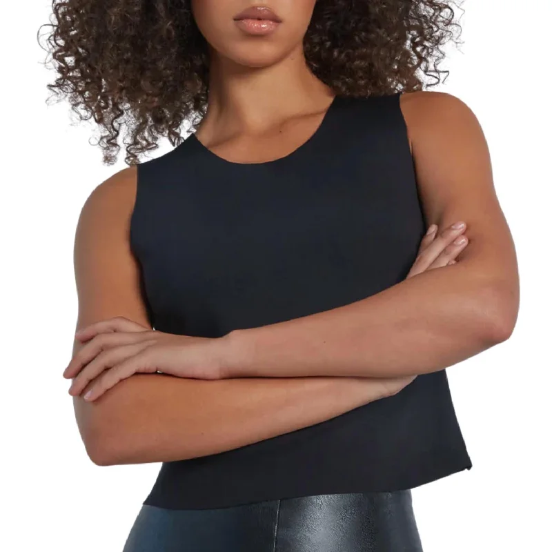 Take Advantage Neoprene Ceo Shel Top In Black