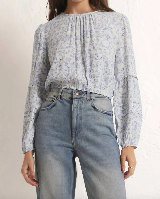 Stock Clearance Nylah Tropez Floral Top In White