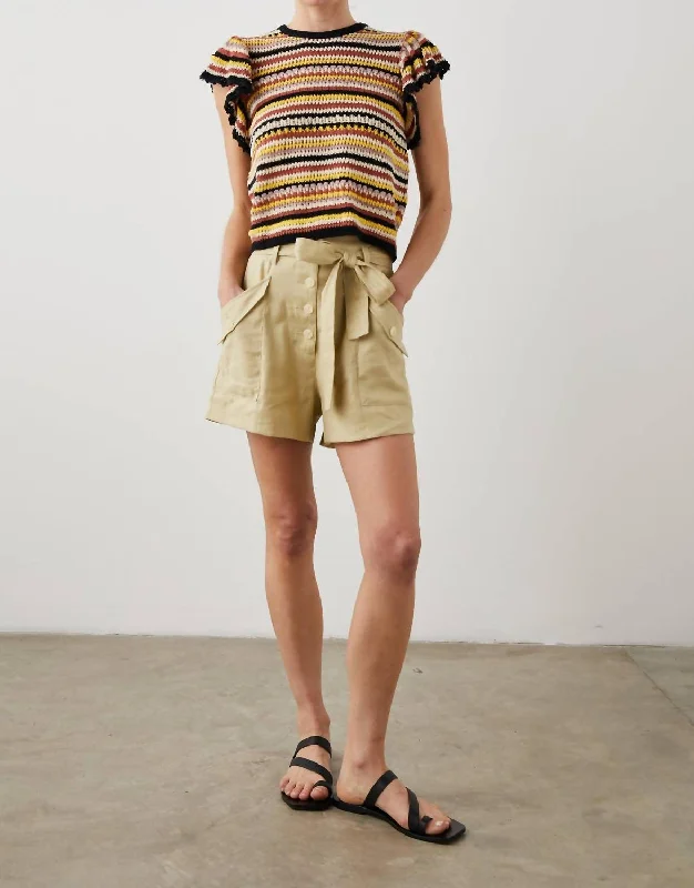 Quick Sale Opal Top In Sonoran Stripe