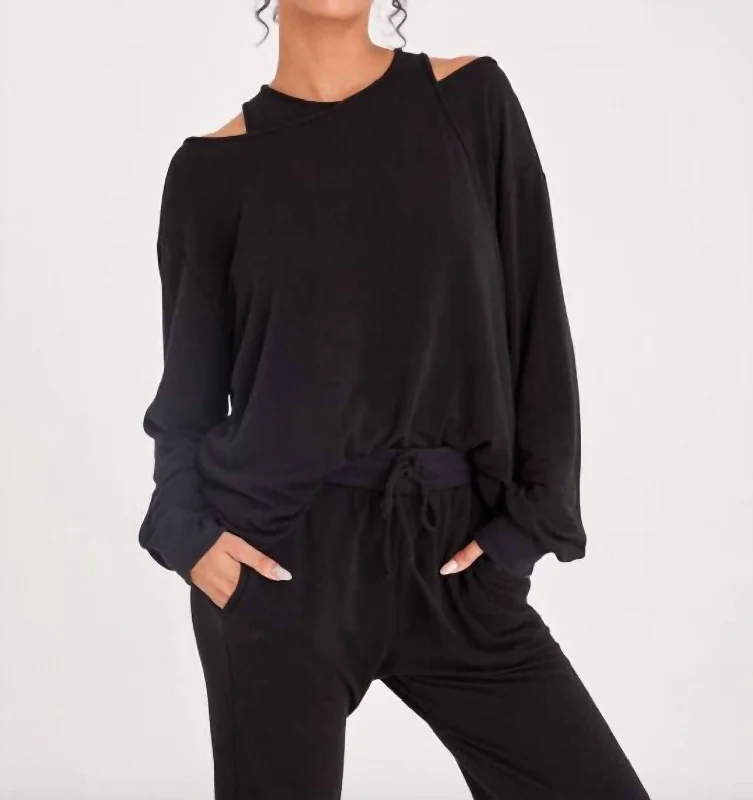 Buy More, Save More Osaka Cut Out Sweatshirt In Black