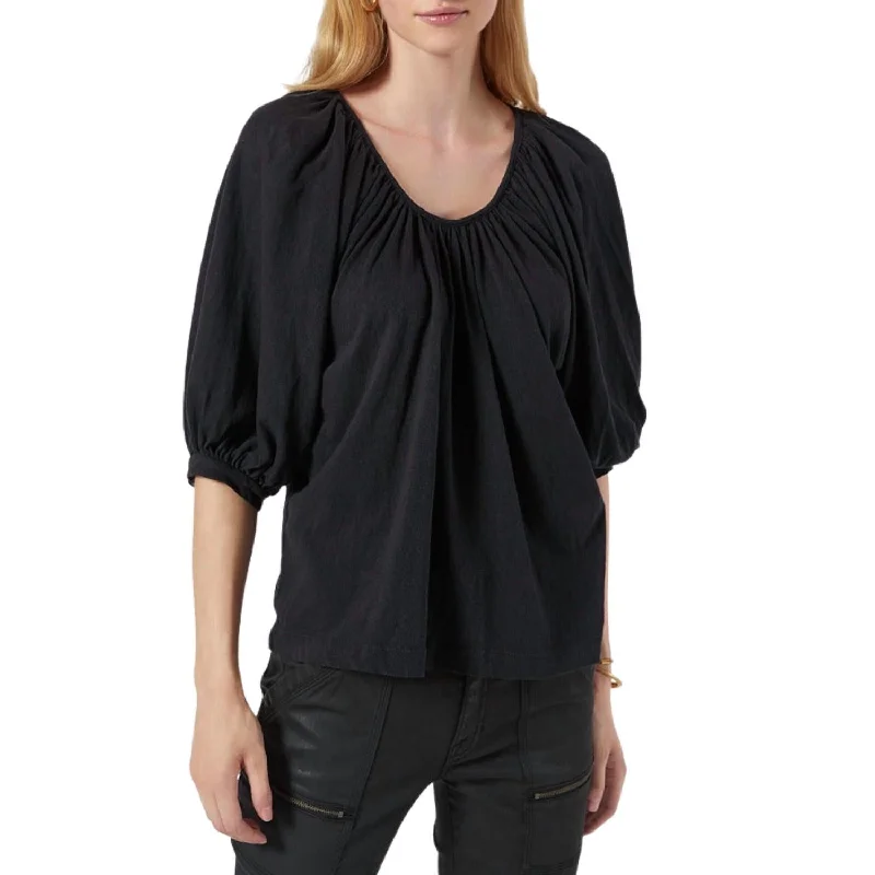 Quick Sale Otisse Short Sleeve Top In Caviar