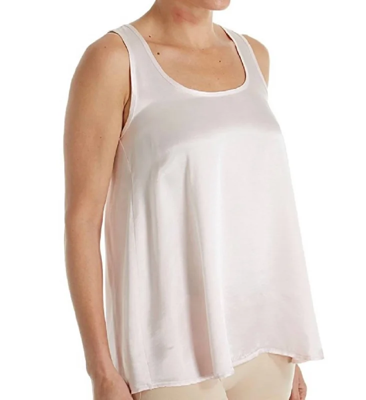 Price Drop Alert Pj Harlow Laura Satin Racerback Tank In Blush