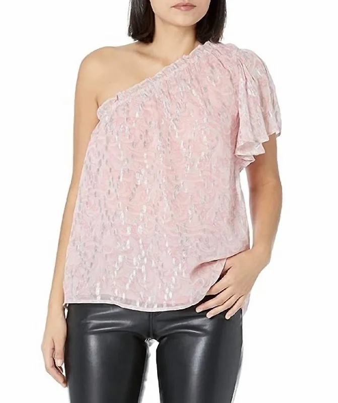 Limited Availability Printed Eleanor Top In Flirt Combo