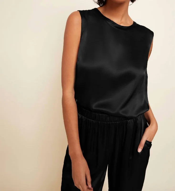 Today’s Deal Rachel Tie Back Shell Tank In Black