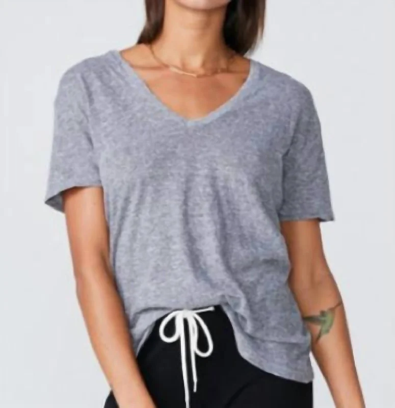 Limited Quantity Relaxed V Tee In Granite