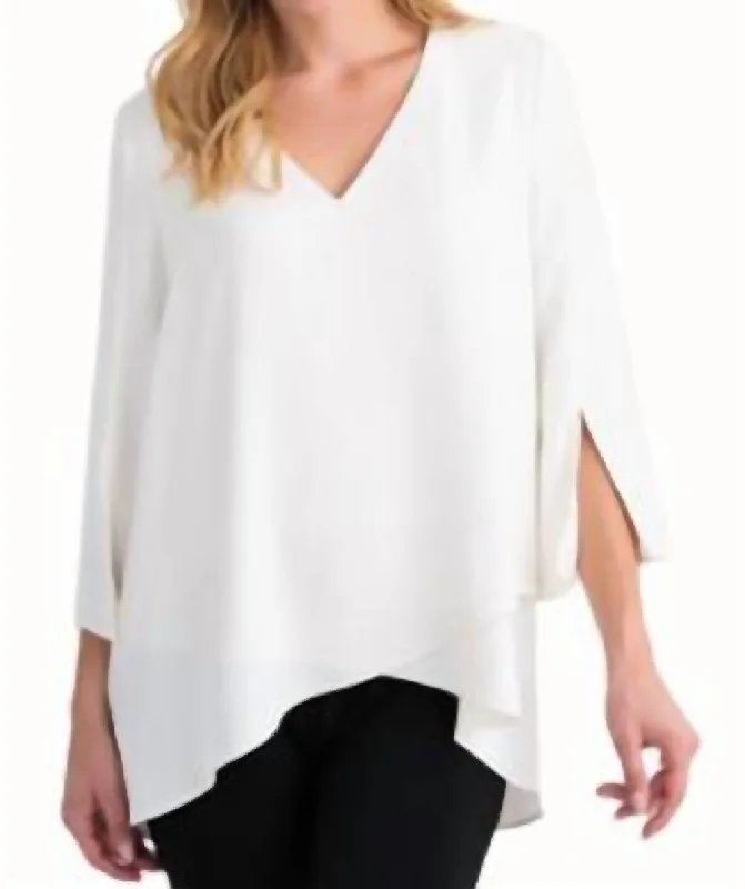 Daily Specials Ribkoff Blouse In Vanilla