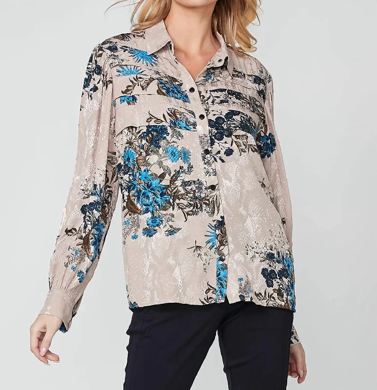 Season Finale Sale Riborg Blouse In Electric Blue