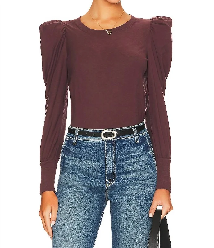 Doorbuster Deal Romy Modest Tee In Garnet