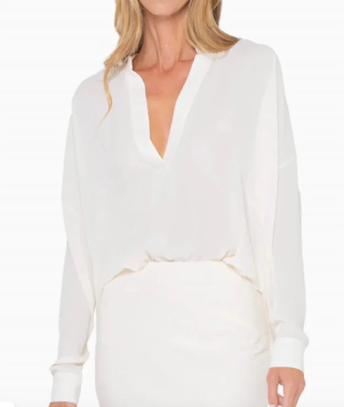 Final Clearance Rue Blouse In Bone