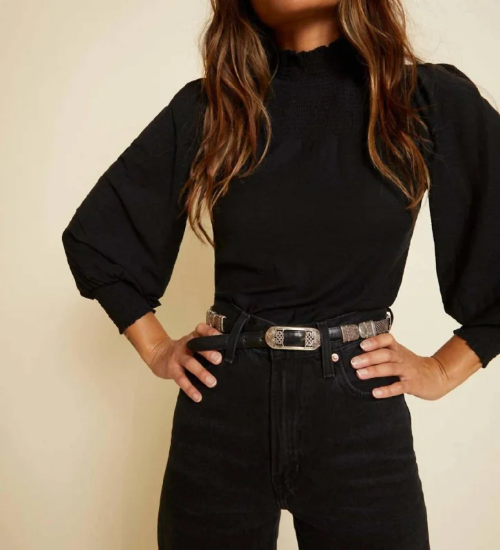Great Deals Sandrine Tee In Jet Black