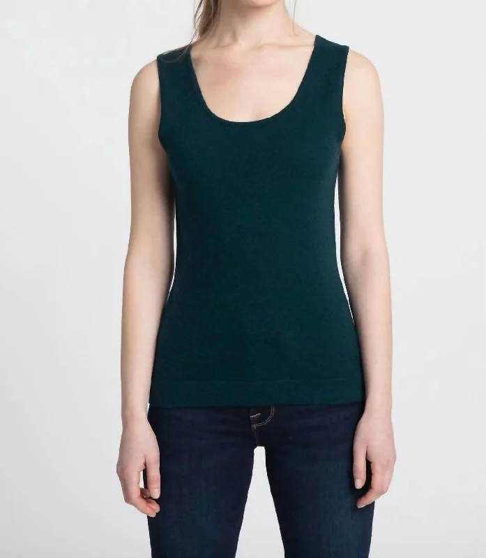 Blowout Deals Scoop Neck Tank In Black