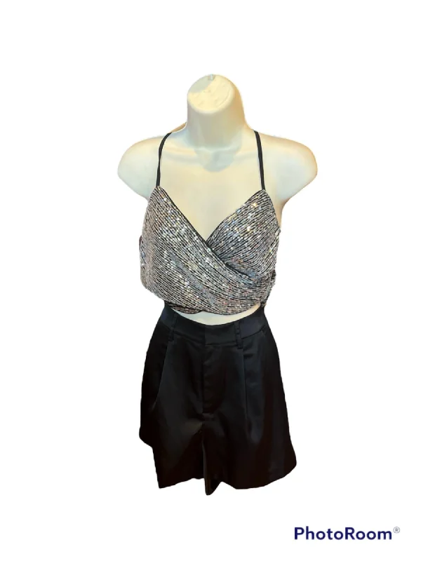 Bonus Savings Sequin Top In Silver