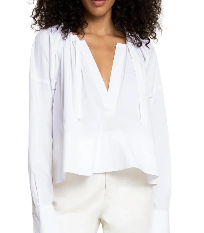 Price Cut Serena Blouse In White