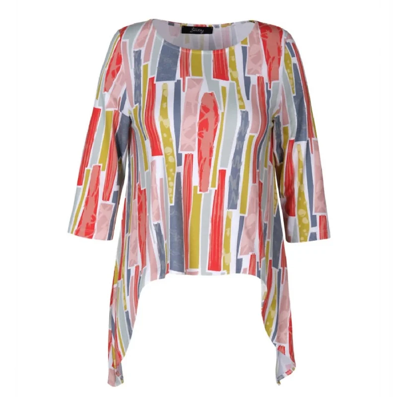 Daily Deals Shark Bite Top In Coral Multi