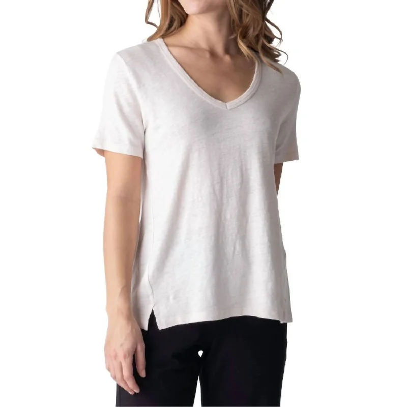 Super Deal Shell Tee In Cream