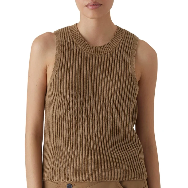 Year-End Sale Short Sleeved Knit Top In Nutmeg