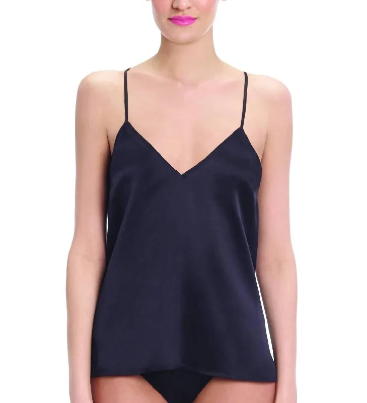 Daily Deals Silk Cami Top In Black
