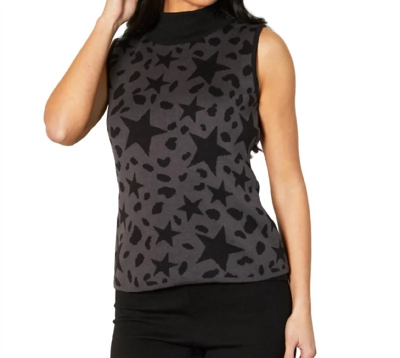 Deal Zone Sleeveless Circus Mock Tank In Coal