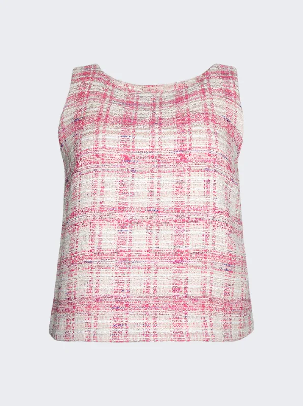 Buy Now Sleeveless Jacquard Top