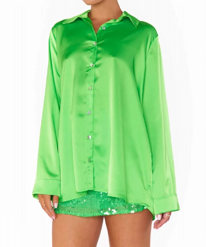Huge Discounts Smith Button Down In Bright Green