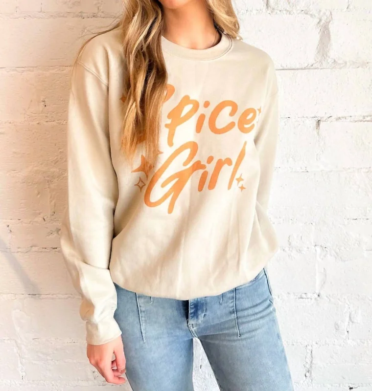 Crazy Deals Spice Girl Sweatshirt In Sand