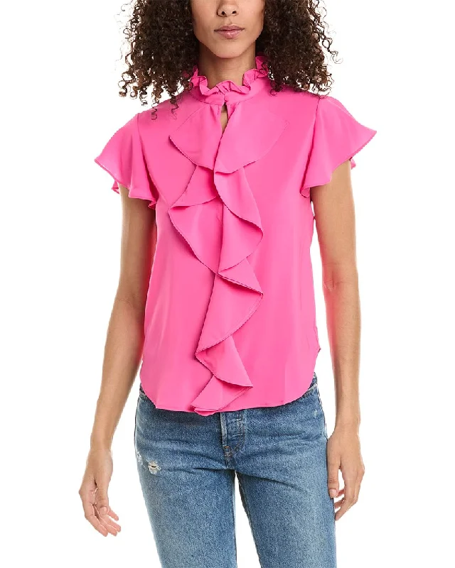 Members Only Stella + Lorenzo Ruffle Blouse