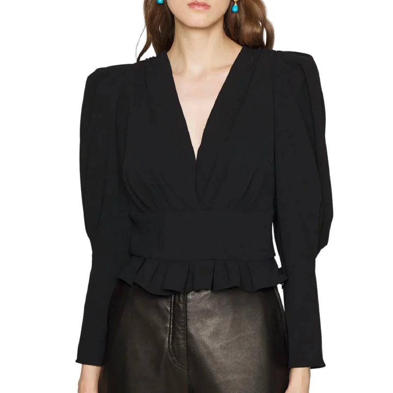 Amazing Deals Stepie Blouse In Black