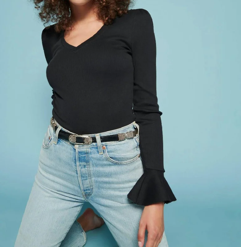 Unbeatable Prices Sylvia Prim And Proper Tee In Jet Black