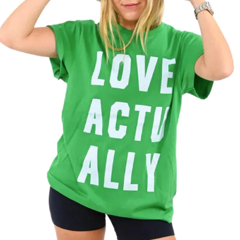 Shop and Save The I Heart Tee Love Actually In Parrot