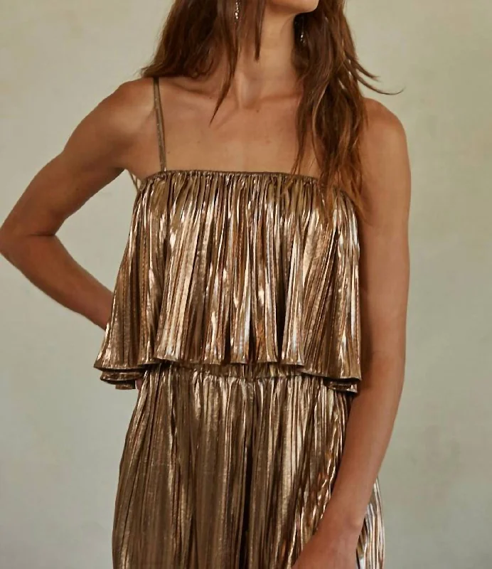 Instant Discount The Livia Top Woven In Bronze